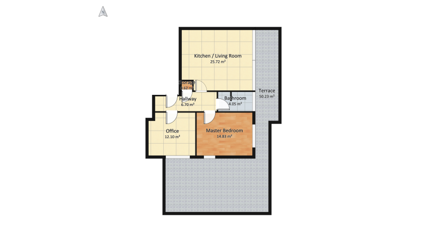 Penthouse floor plan 114.26
