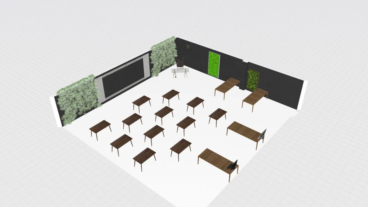 classroom 3d design renderings