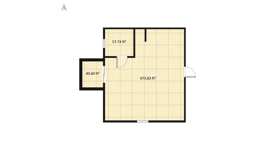 Studio floor plan 56.81