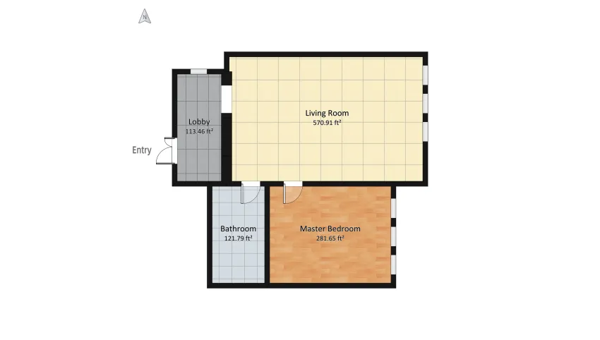 Room 2- Bold Colors and Geometry floor plan 112.06