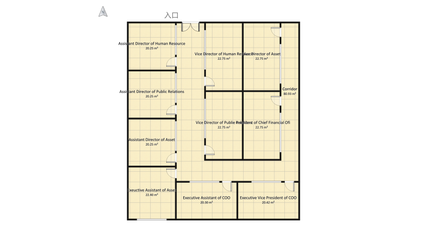 v2_Director Office floor plan 899.76