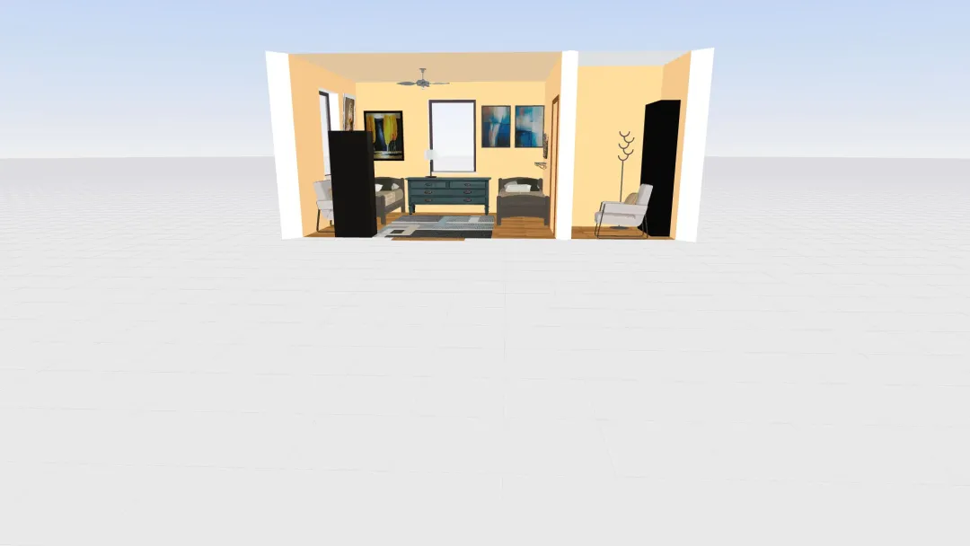 Gavin Zwick prototype of p4 design bedroom day 9 3d design renderings