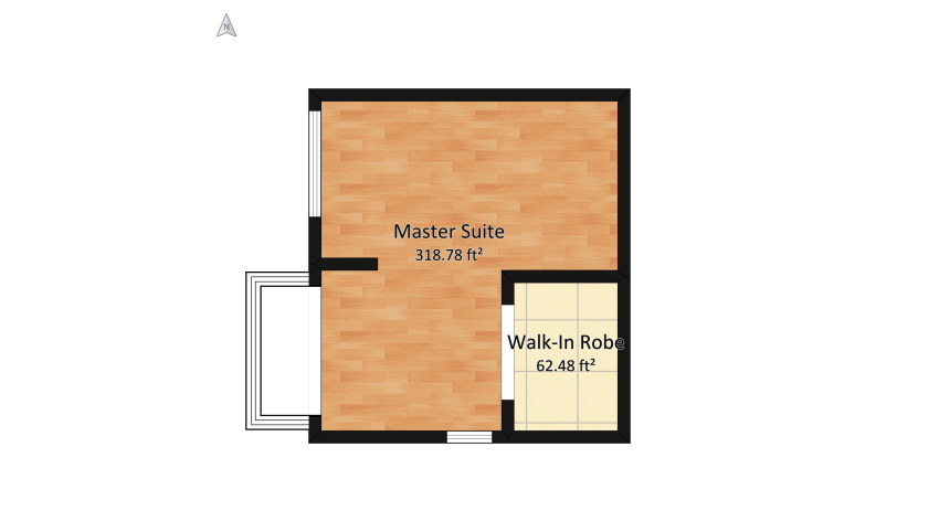 Japandi Master Suite floor plan 39.9