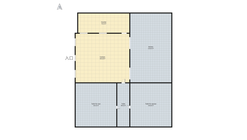 #HSDA2021Commercial-Deer🦌Coffee Restaurant floor plan 1645.94