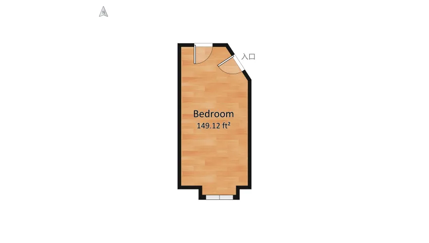 Copy copy of Bedroom Design floor plan 14.93