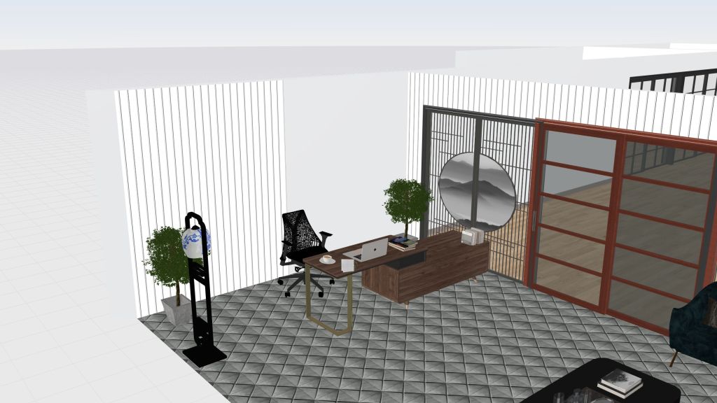 mid office 3d design renderings