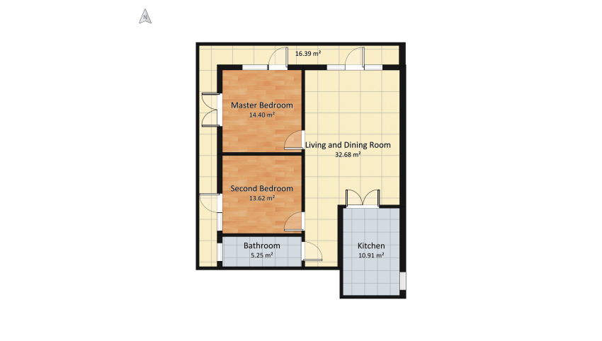 Passion and tranquillity  floor plan 101.08