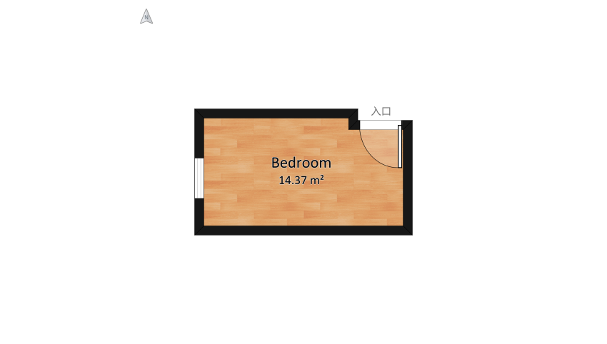 Bedroom 01 floor plan 16.37