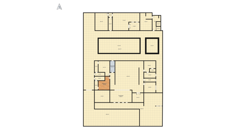 House 4 bedrooms floor plan 1925.76