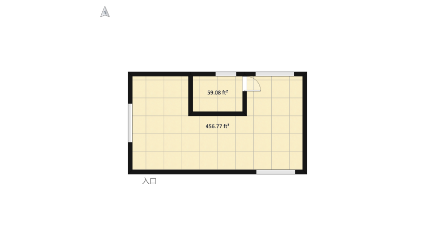 Tiny house floor plan 53.25