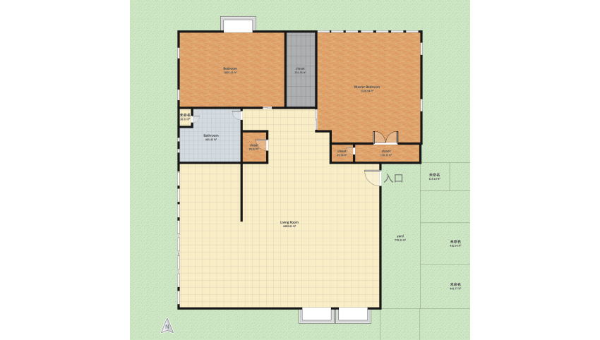 two stroy house floor plan 4131.74