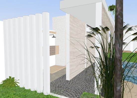Jardin con baño exterior_copy_copy Design Rendering