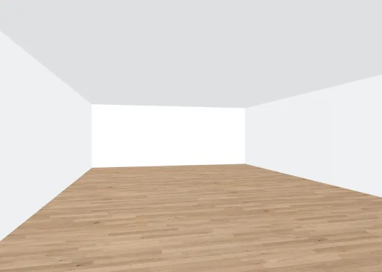 Open Kitchen/Living Room Floor Plan Design Rendering