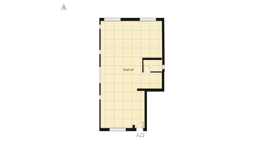 House00 floor plan 74.58