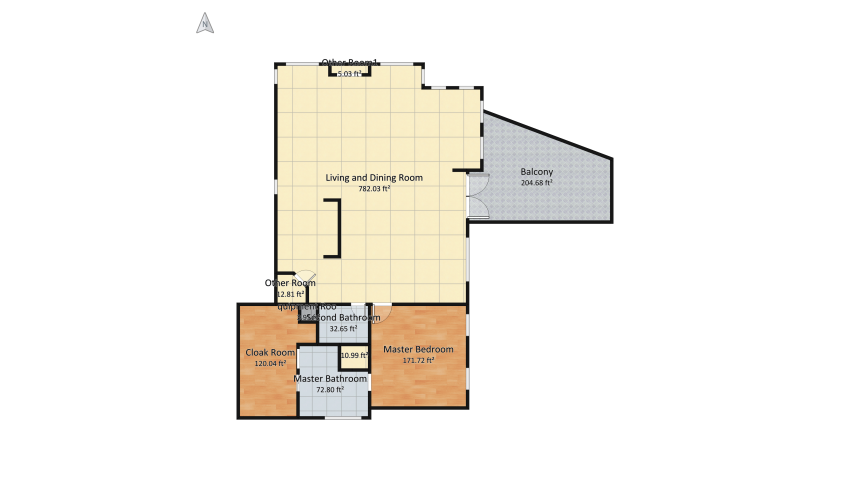Contemporary Lake House floor plan 287.57