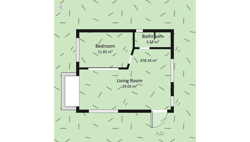 My Tiny House floor plan 527.48