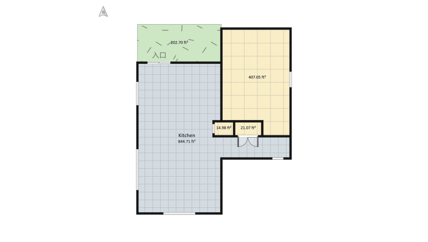 Revised Cottonwood Kitchen floor plan 145.48