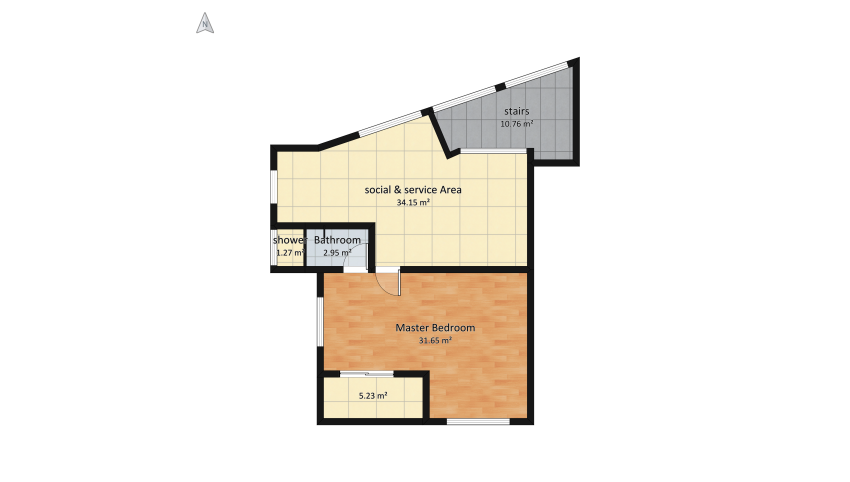 Apartamento Campestre floor plan 96.68