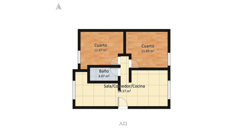 Casa 1 floor plan 51.21
