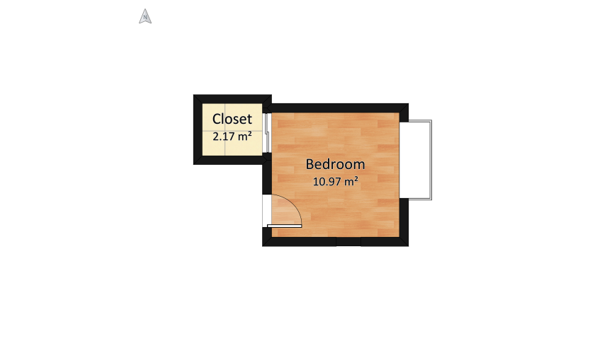 Bedroom floor plan 15.53
