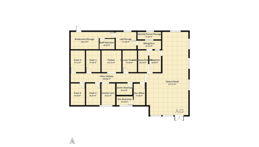 new lab dry eye and moving waiting floor plan 240.69