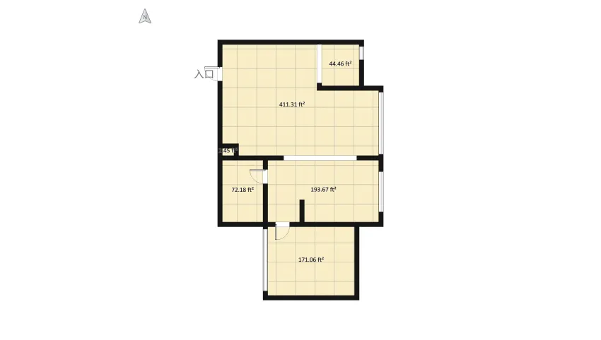 classic apartment #tradicional floor plan 83.17