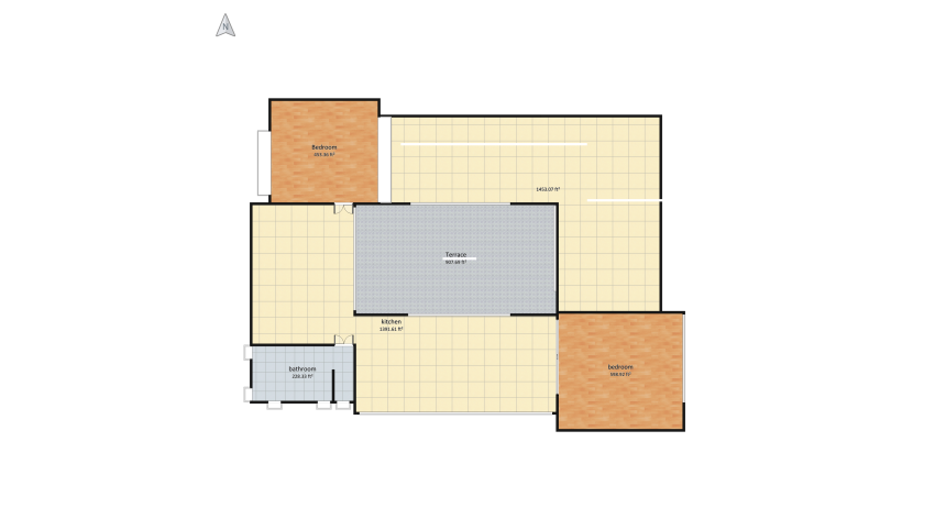 Organic living floor plan 486.03