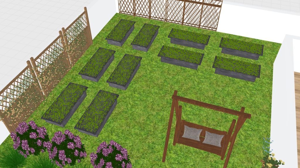 ogród 3d design renderings