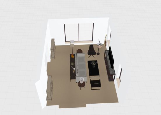 Copy of Drafting living room Design Rendering