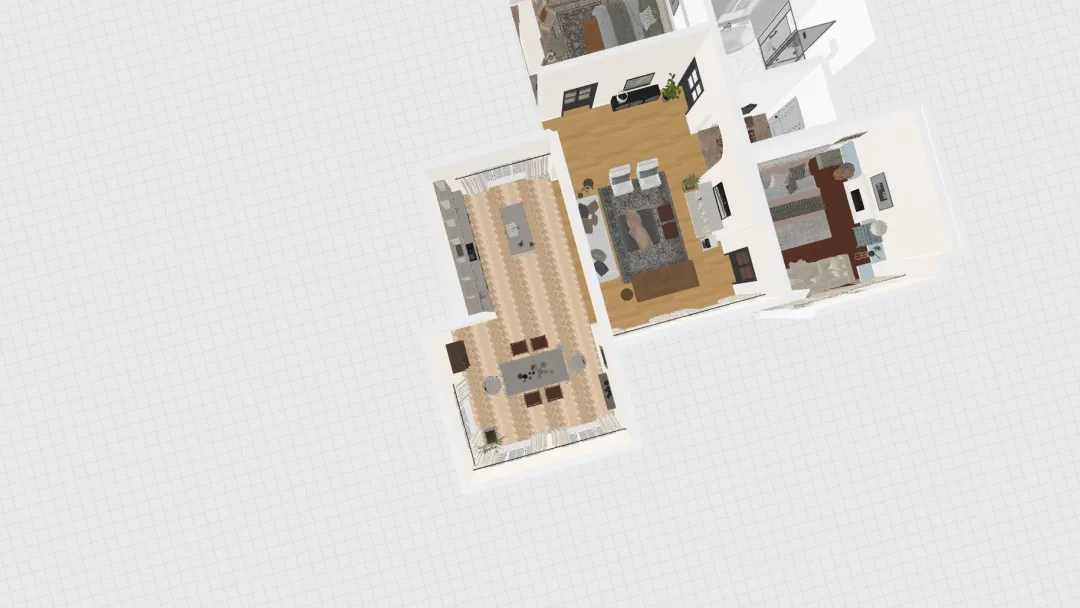Copy of 9 Rustic Gabled Roof 2-Bedroom Design 3d design renderings