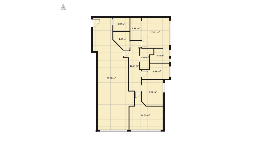 Via Domiziano - rendering floor plan 149.16