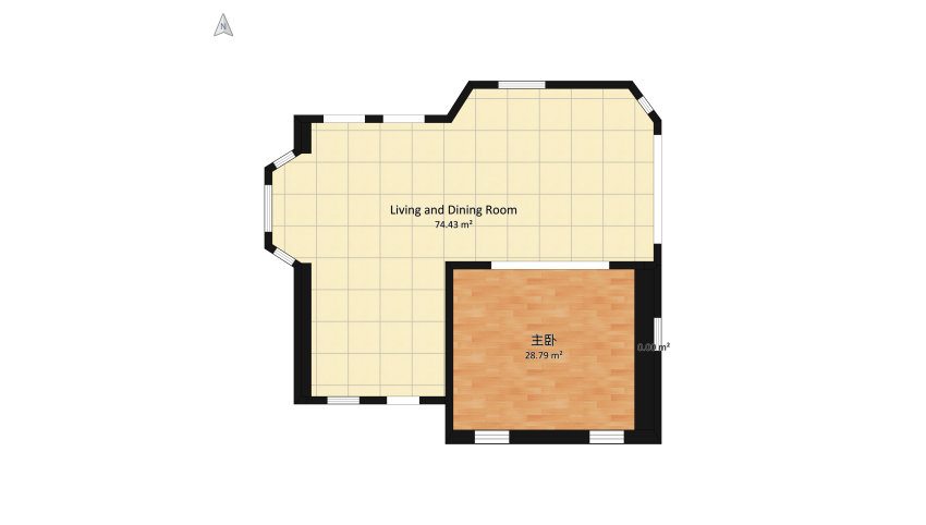 Small apartment floor plan 116