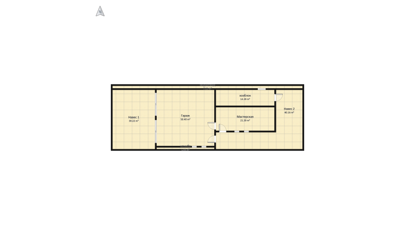 Garage Гараж floor plan 2063.23
