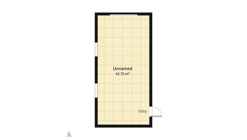 The cozy cubicle  floor plan 42.75