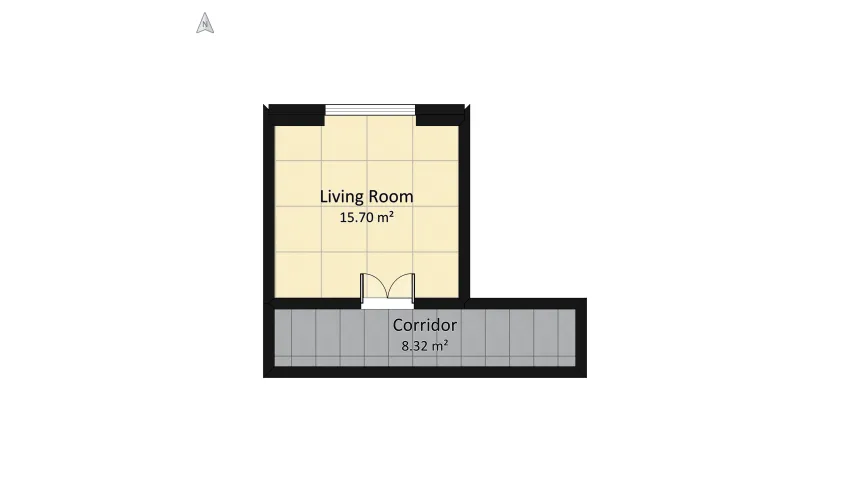 Student girl room floor plan 28.41