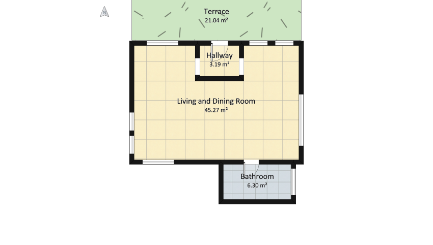 The white cabin -  Holiday house floor plan 135.86