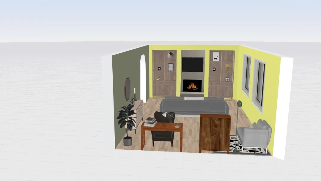Family Room_copy 3d design renderings