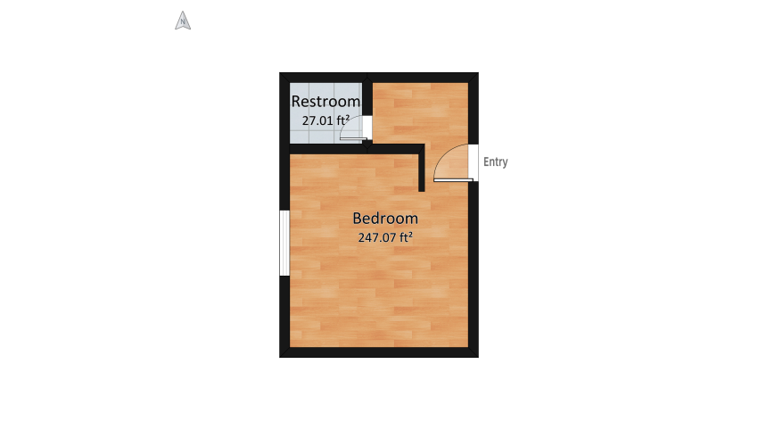 Dorm Room floor plan 25.47