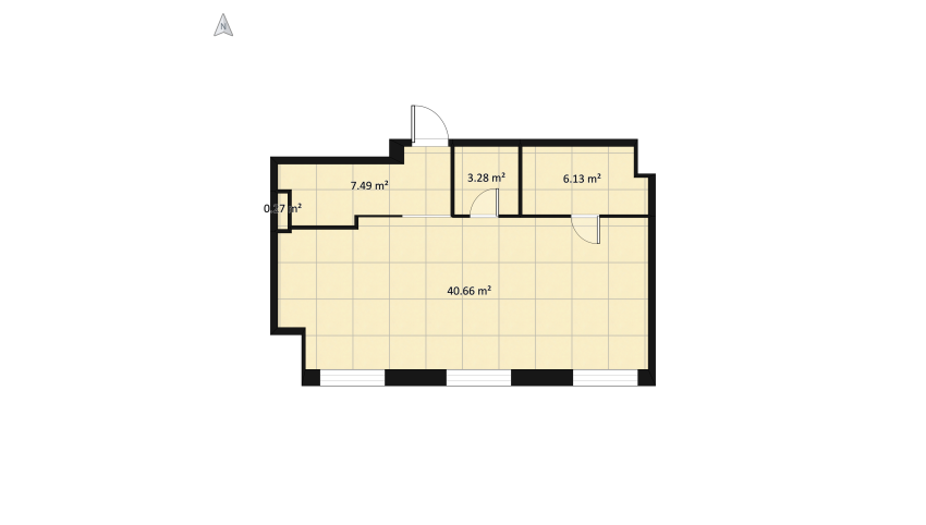 Homecity 11-1, туалет слева floor plan 126.98