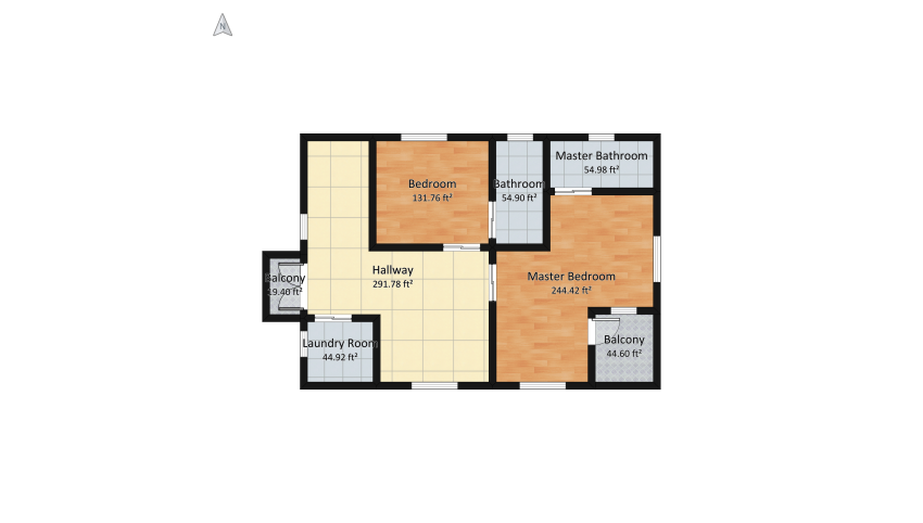 Upstairs Bedrooms_copy floor plan 95.49