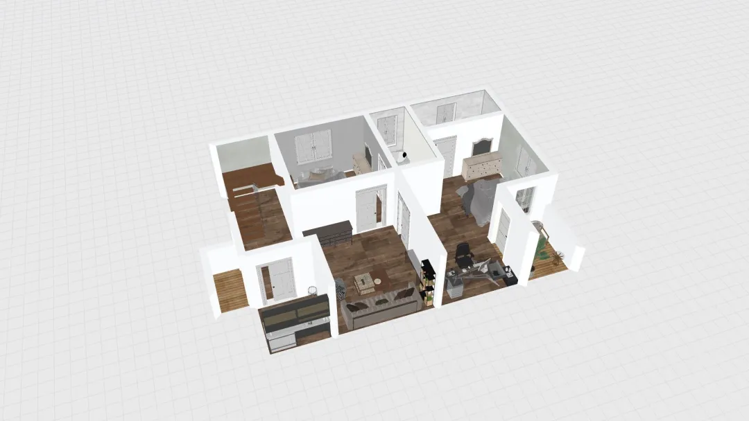 Upstairs Bedrooms_copy 3d design renderings
