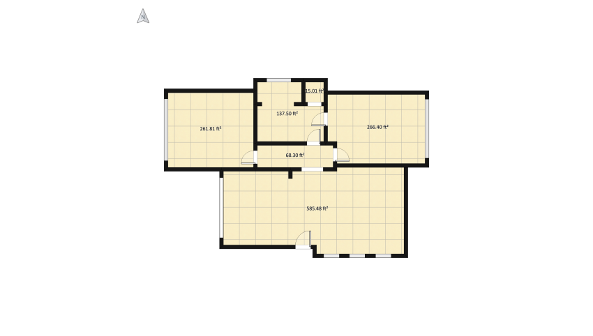 Apartment floor plan 137.27