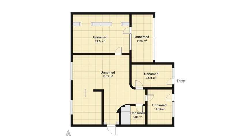 Apartment floor plan 124.62