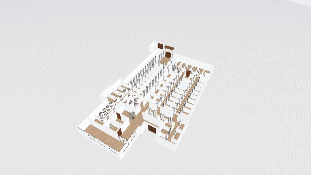 2616 Atlantic Proposed Office Floor Plan 11-29-22 3d design renderings