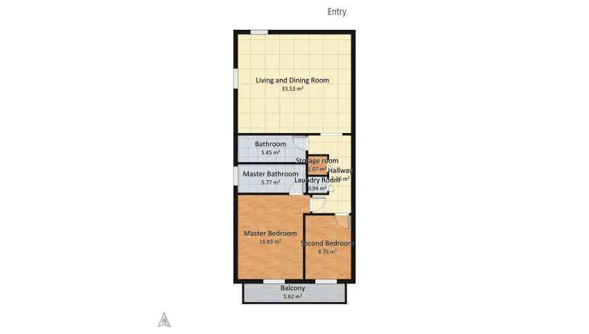 ＂Casa Viola＂ floor plan 128.15