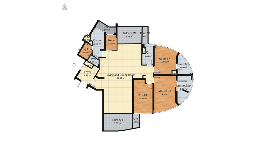 1 Newton Design floor plan 161.91