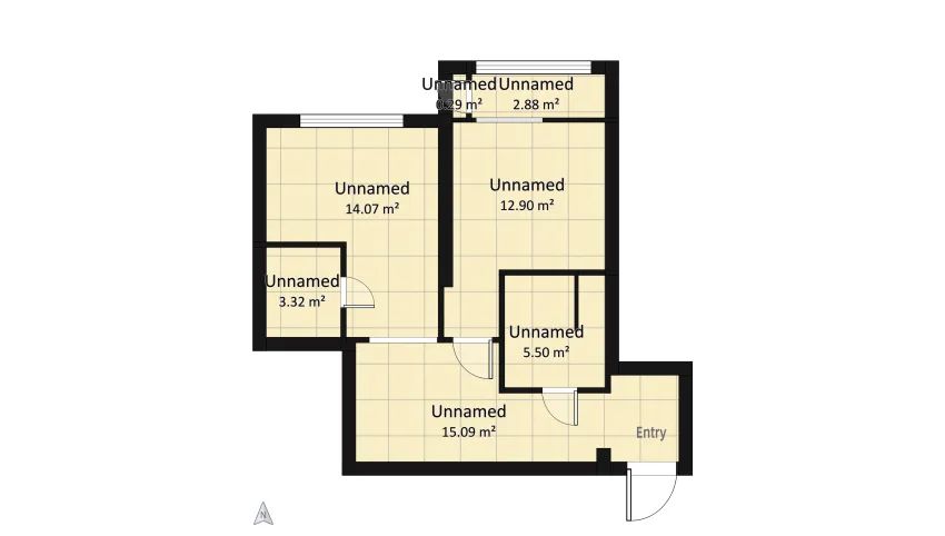 Etasa Residence floor plan 54.06