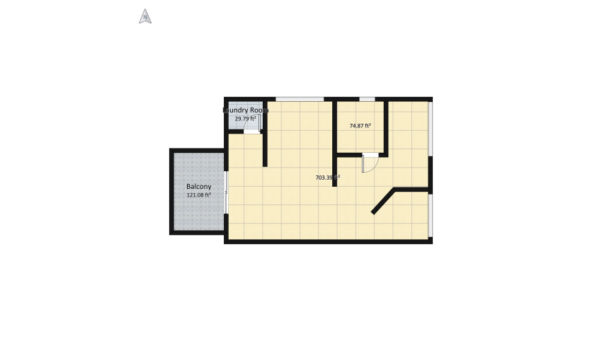 Three Story floor plan 228.08