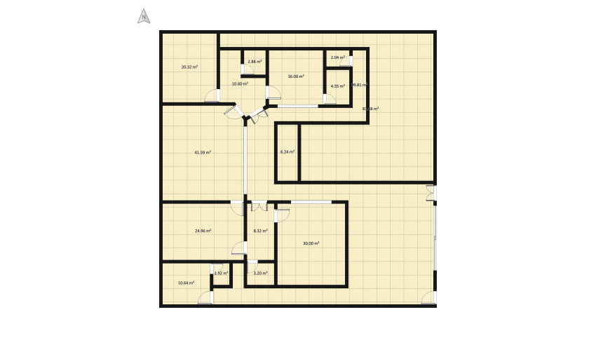 مخطط شاليه خاص floor plan 418.26