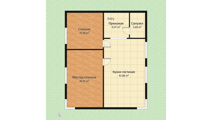 Загородный дом floor plan 1706.86